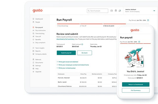 Gusto Payroll Software